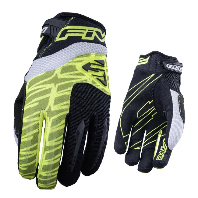 Glove Five MXF2 Fluro Yellow