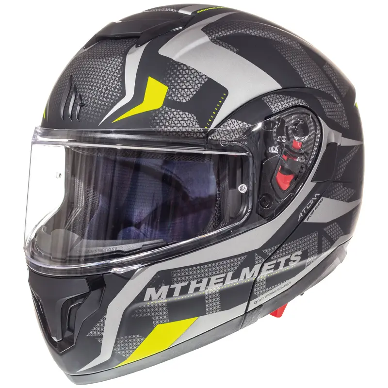 MT Atom SV Flip Front Helmet Divergence Matte Grey