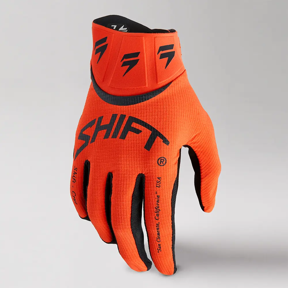 Motocross Gloves Shift White Label Bliss Blood Orange