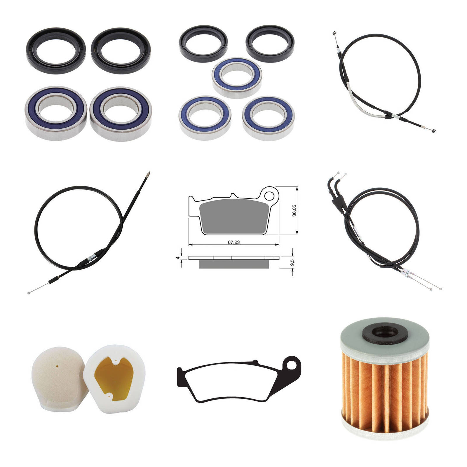 Offroad Refurb Kit - Kawasaki KX250F '04 - Image 1