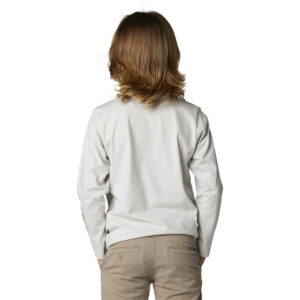 Fox FGMNT Long Sleeve Tee Youth Light Grey - Image 3
