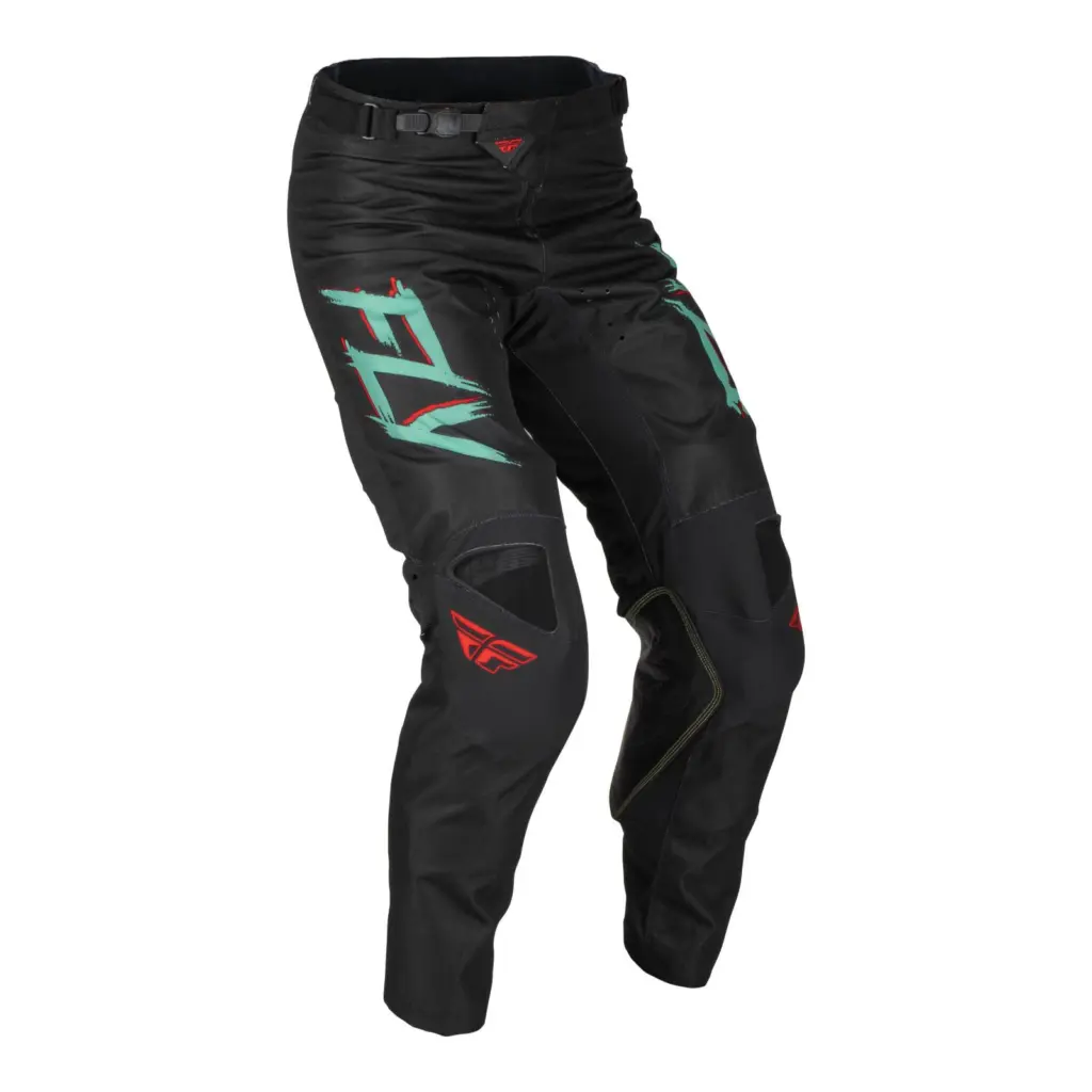 Fly Kinetic SE Rave Motocross Pants Black/Mint/Red
