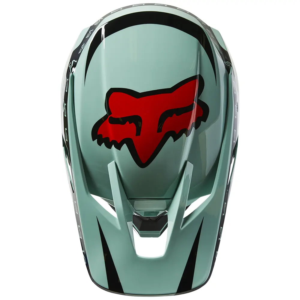Fox V3 RS Dvide ECR Motoctoss Helmet Jade