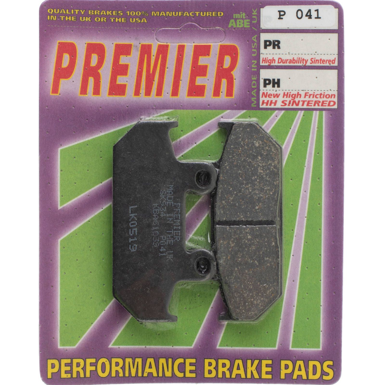PREMIER BRAKE PADS P041 - HON - Image 1