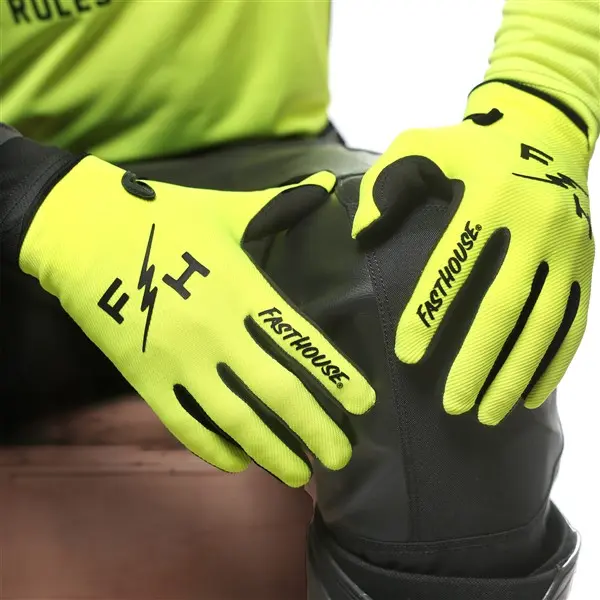 Fasthouse Carbon Eternal Motocross Gloves High-Viz
