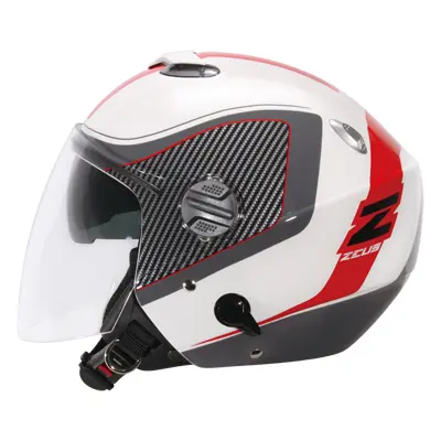 Road Helmet Zeus open face 202FB White/Red