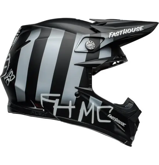 Bell Moto-9s Flex Fasthouse MC Core Motocross Helmet Matte Black/Yellow