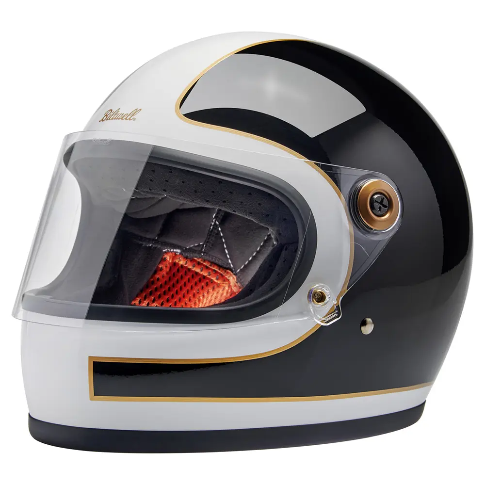 Biltwell Gringo S ECE R22.06 Road Helmet Gloss White / Gloss Black Tracker