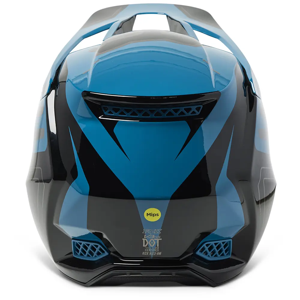 Fox V3 RS Ryaktr MIPS ECE Motocross Helmet Maui Blue