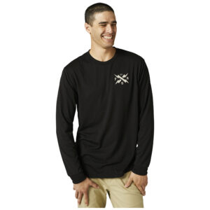 Fox Calibrated Long Sleeve Tech Tee Black - Image 1