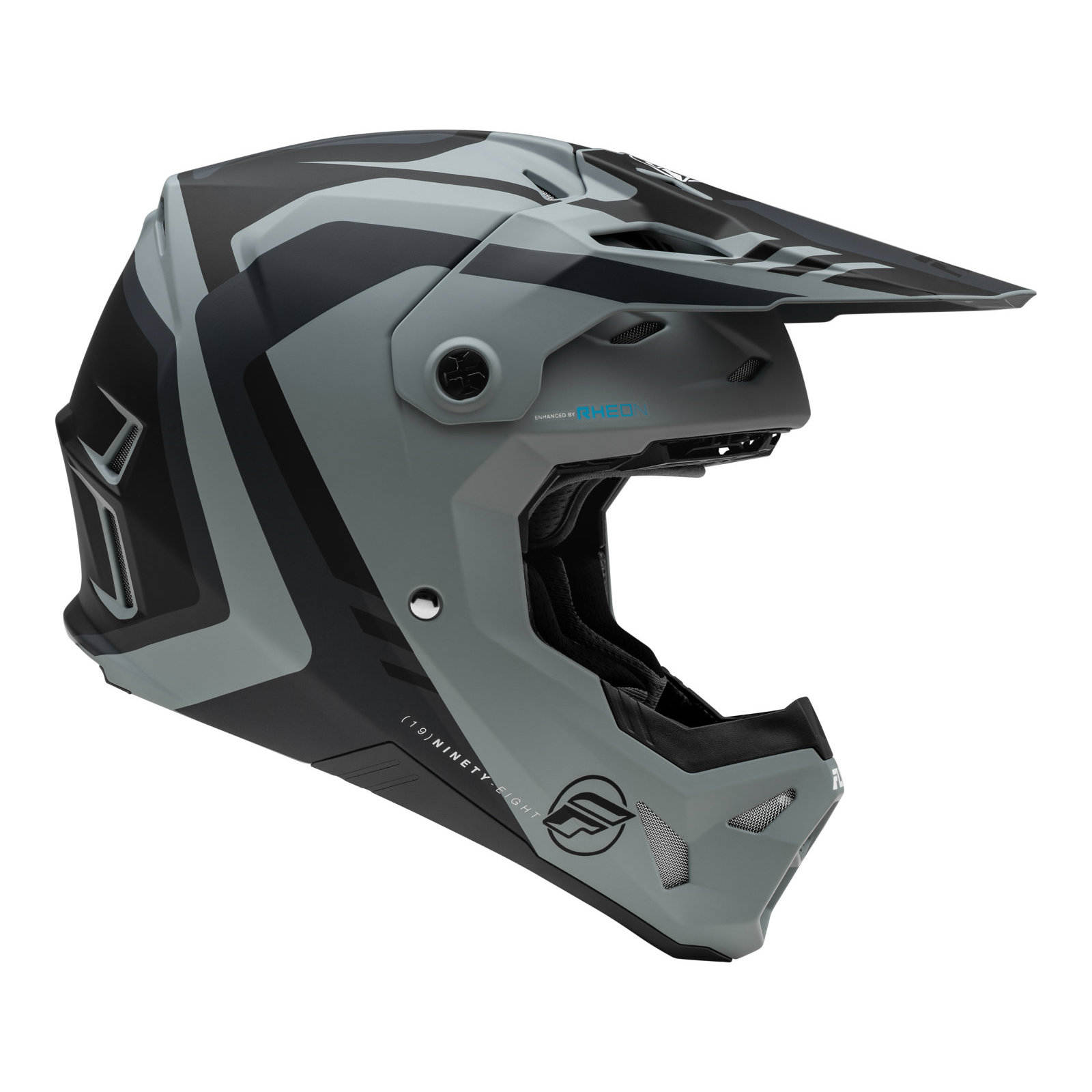 FLY Racing Formula CP Krypton Motocross Helmet Matte Grey / Black - Image 4