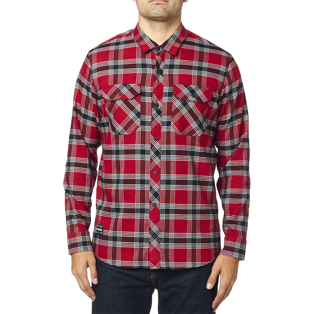 Flannel Fox Fusion Tech Cardinal - Image 2