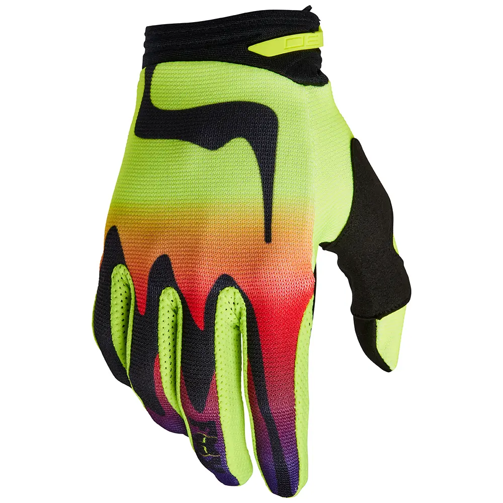 Fox 180 Kozmik Motocross Gloves Flo Yellow