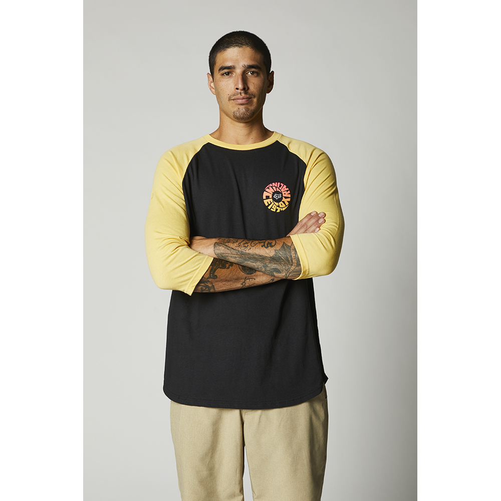Tee Fox Revolver Raglan Black/Gold - Image 1