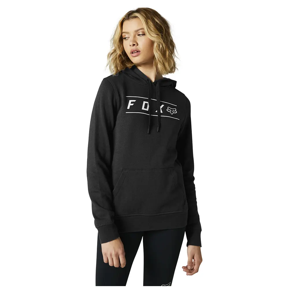 Fox Womens Pinnacle Pullover Fleece Hoodie Black