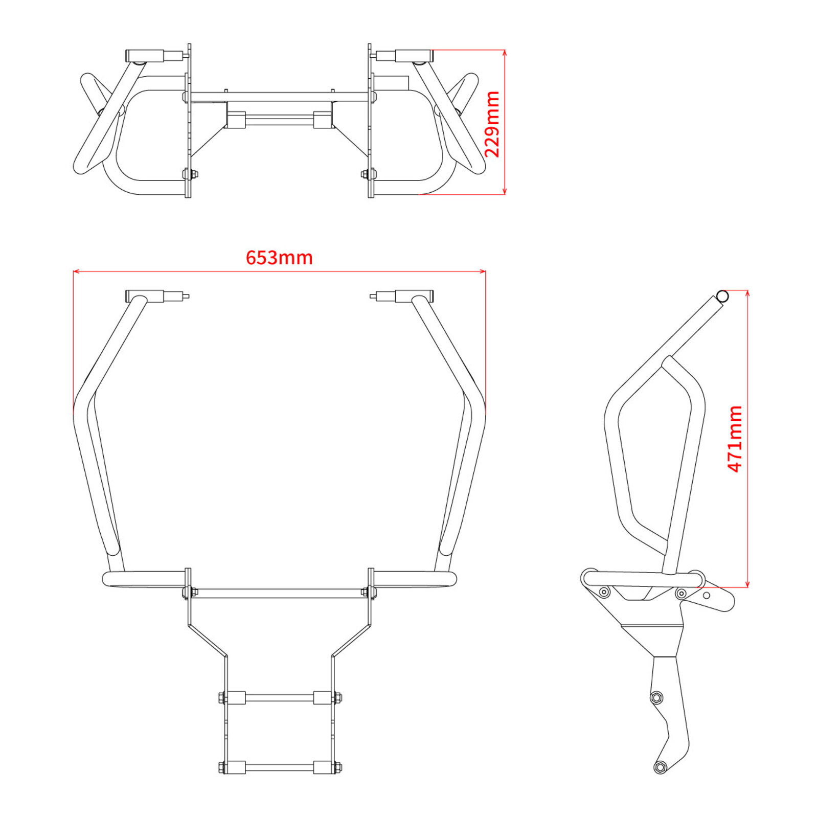 Zeta Pipe Tank Guard - Honda CRF250R / CRF250 Rally '21-On - Image 7