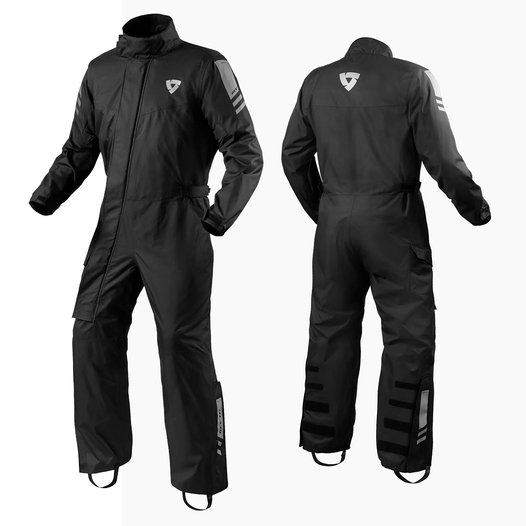 REV'IT! Pacific 4 H20 Rainsuit Black - Image 1