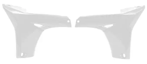 RADIATOR SHROUDS LOWER RTECH YZ450F 10-13 WHITE