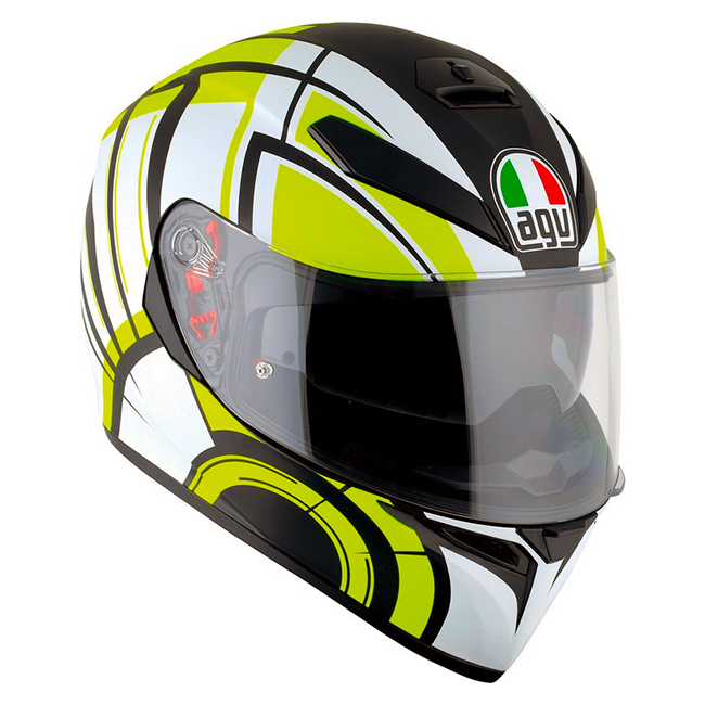 Road Helmet AGV K-3 SV Avior Matt White/Lime - Image 1