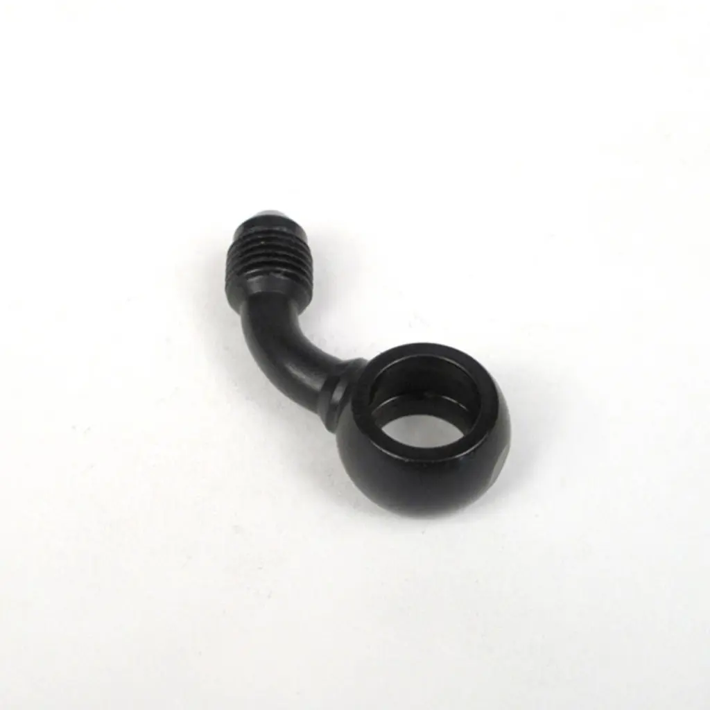 WHITES BRAKE - 10mm BANJO - 60Deg@90 - STEEL BLK