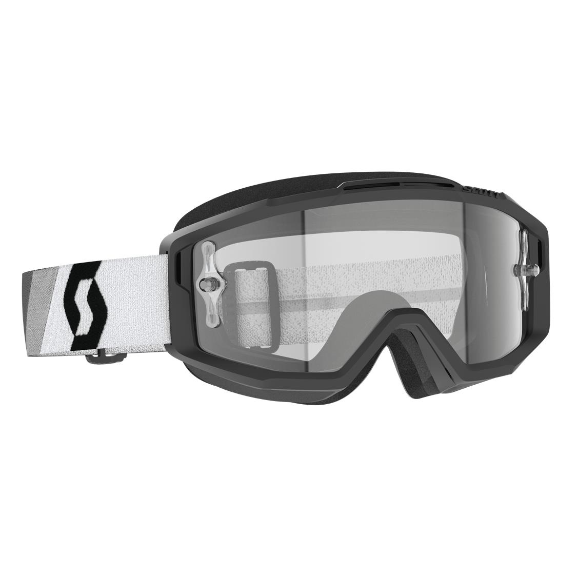 Scott Split OTG Motocross Goggles Black/White - Image 1