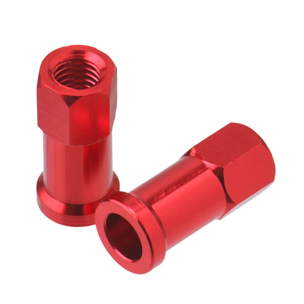 DRC RIM LOCK NUTS 2PCS RED