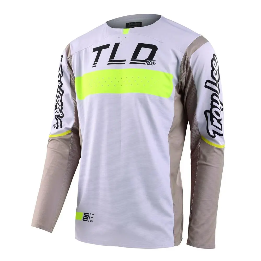 Troy Lee Designs SE Pro Grid Motocross Jersey Fog / Flo Yellow