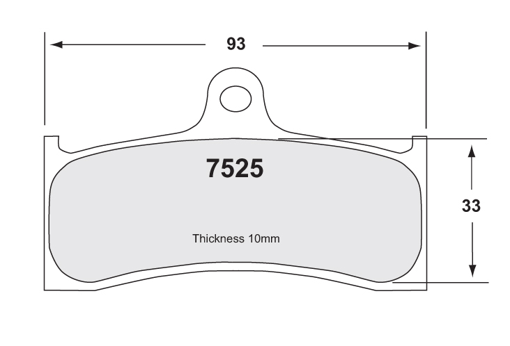 F BRAKE PADS KAWA 6 PISTON alt BR P07KA20 - Image 1