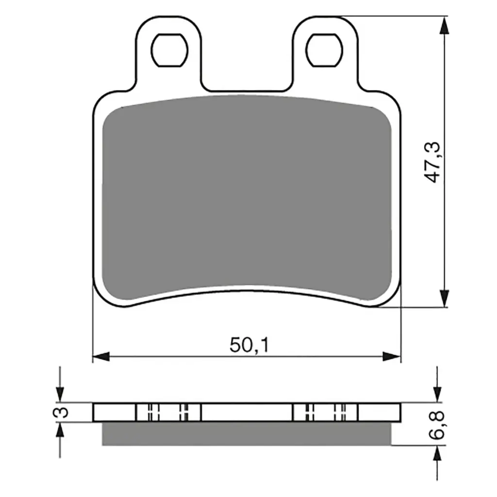 BRAKE PADS GOLDFREN SINTERED SPORTS GF 211 - S3 ( P311 )
