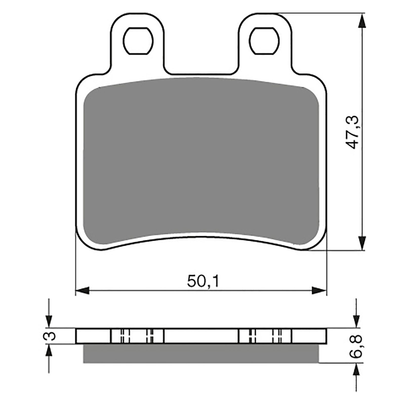 BRAKE PADS GOLDFREN SINTERED SPORTS GF 211 - S3 ( P311 ) - Image 1