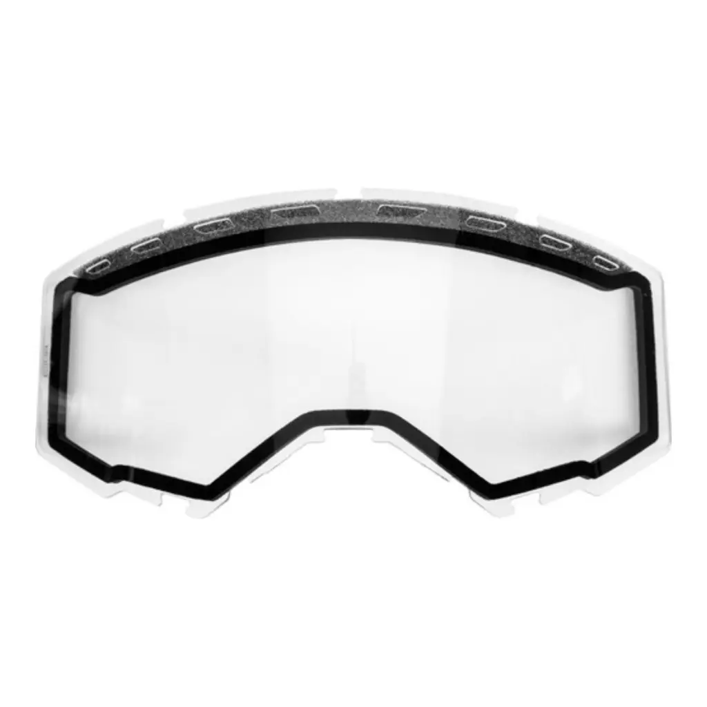 FLY '19- DUAL LENS W/VENTS AND POST CLEAR