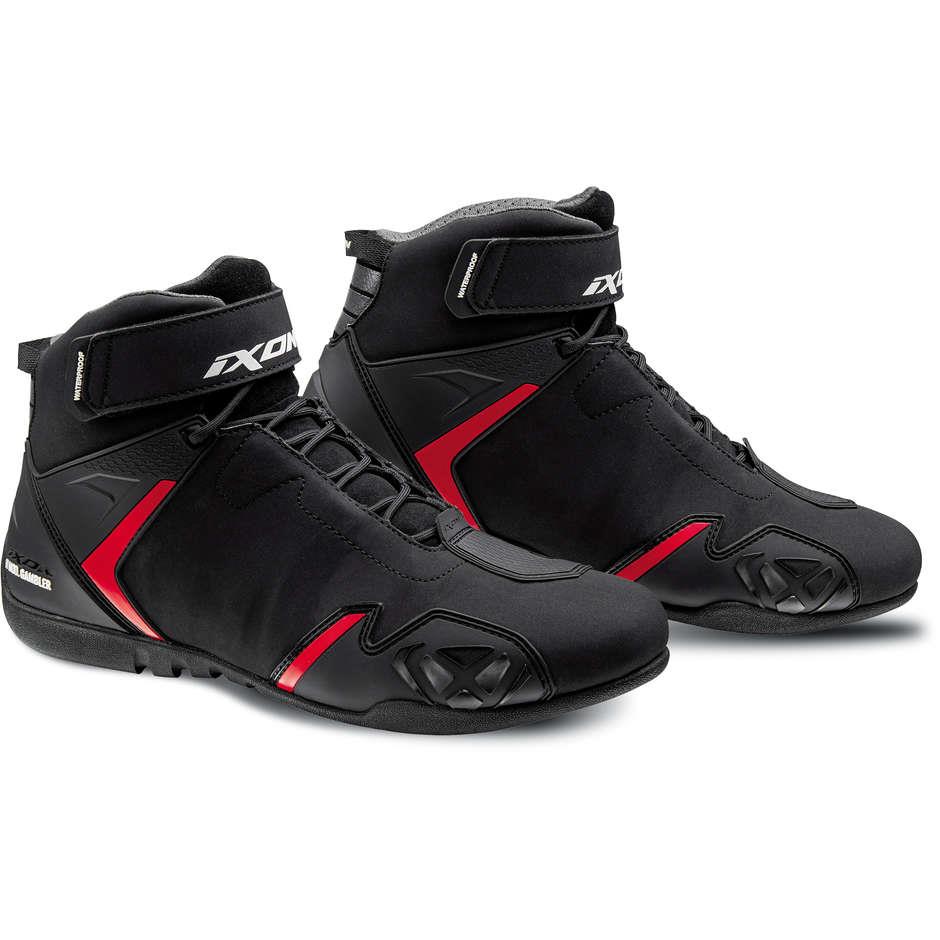 Ixon GAMBLER WP Road Boots Black/Red - Image 1