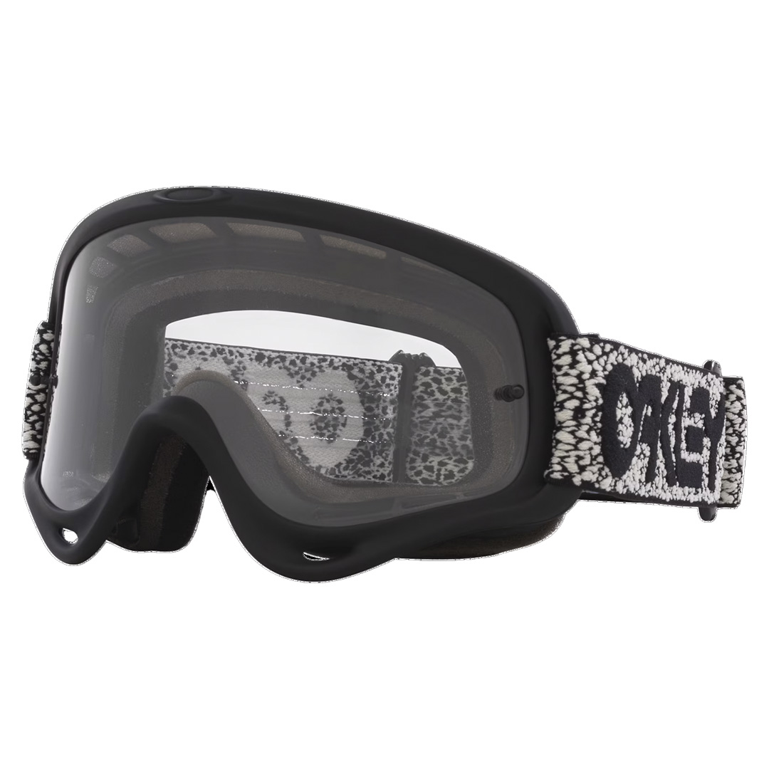 Oakley O-Frame MX Goggle Moto Grey Crackle w/Clear Lens - Image 1