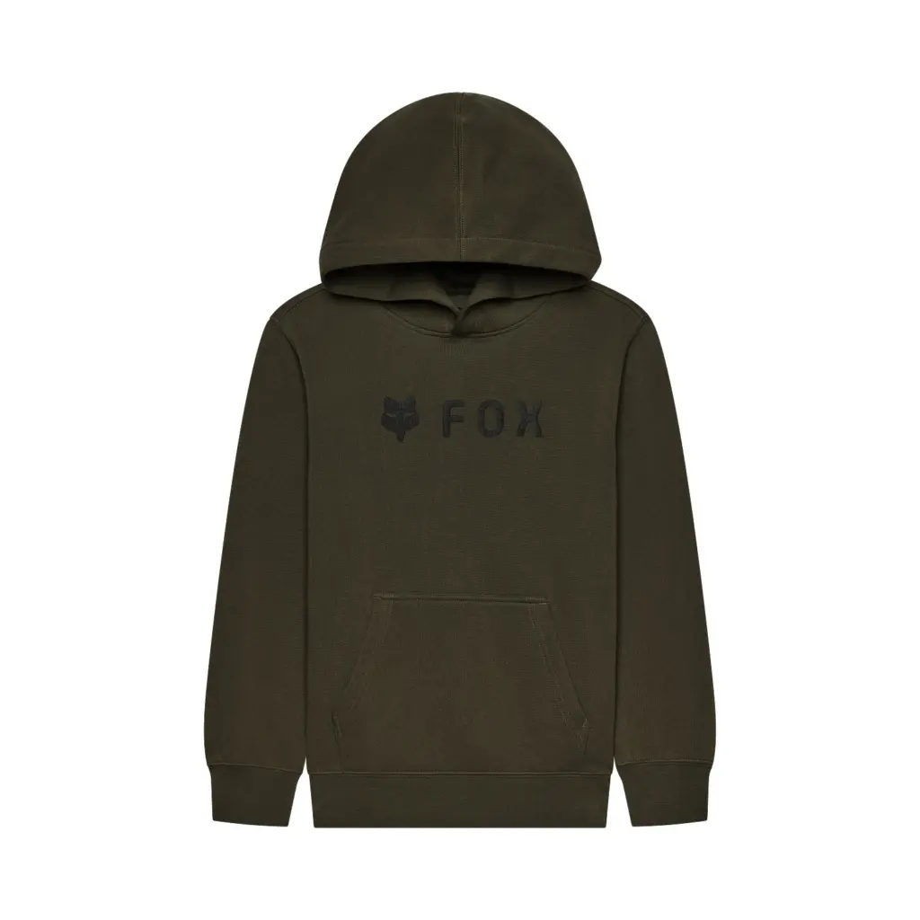 Fox Absolute Fleece Pullover Hoodie Youth Olive Green