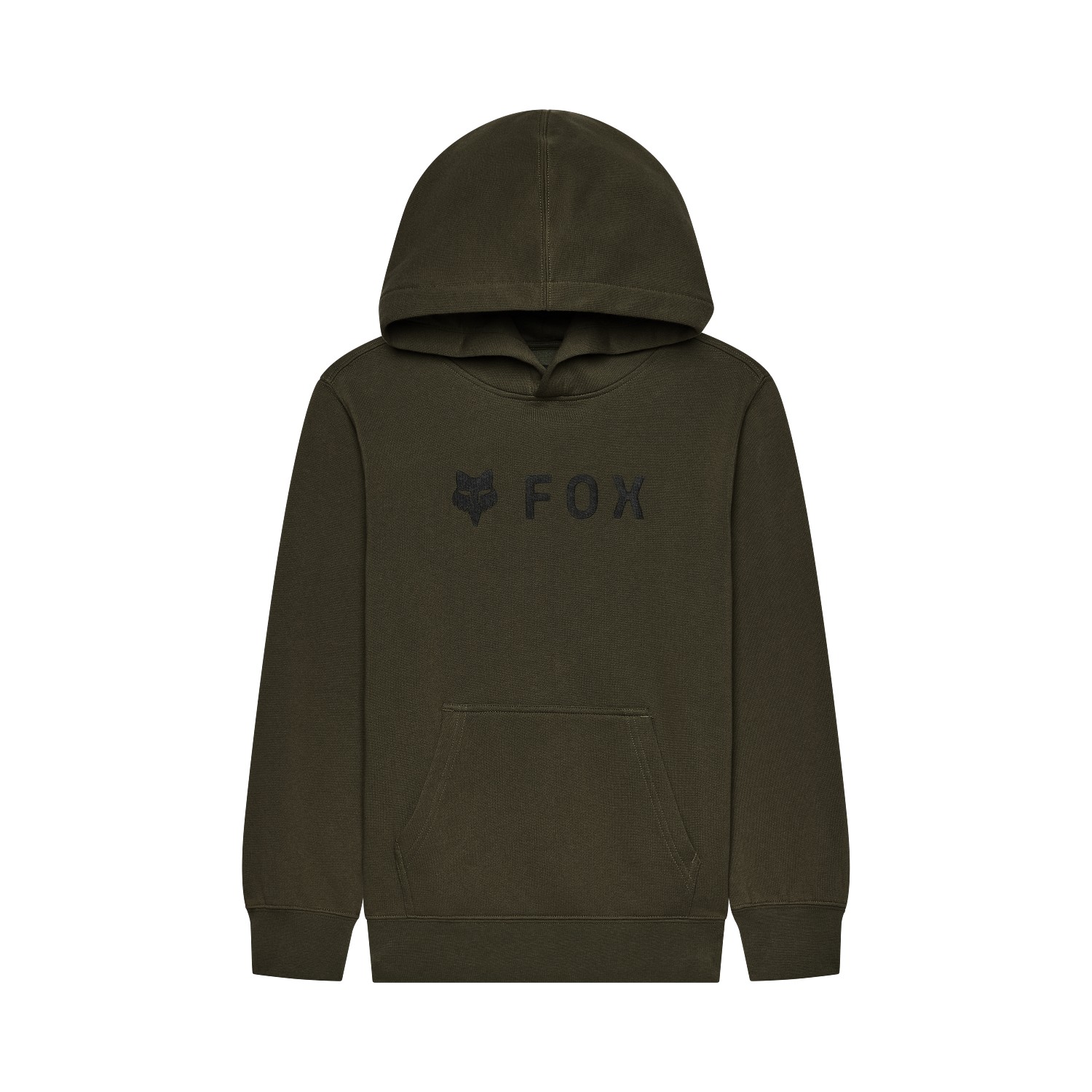 Fox Absolute Fleece Pullover Hoodie Youth Olive Green - Image 1