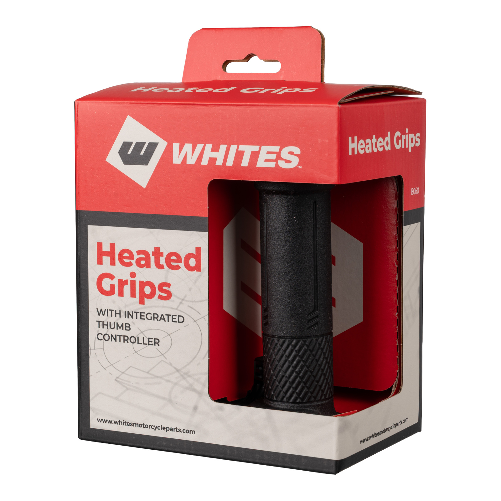WMP Integrated Heated Grips - Road 120 mm 7/8" - Image 2
