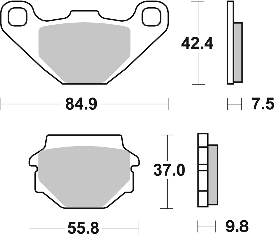 SBS 586LS Rear Brake Pads - Image 1