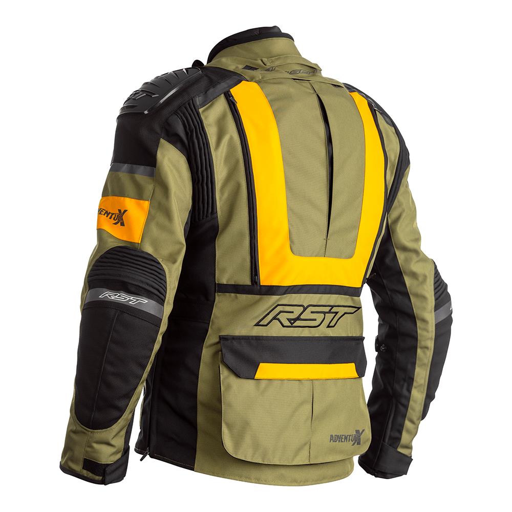 RST Adventure-X CE Textile Adventure Jacket Green/Ochre - Image 2