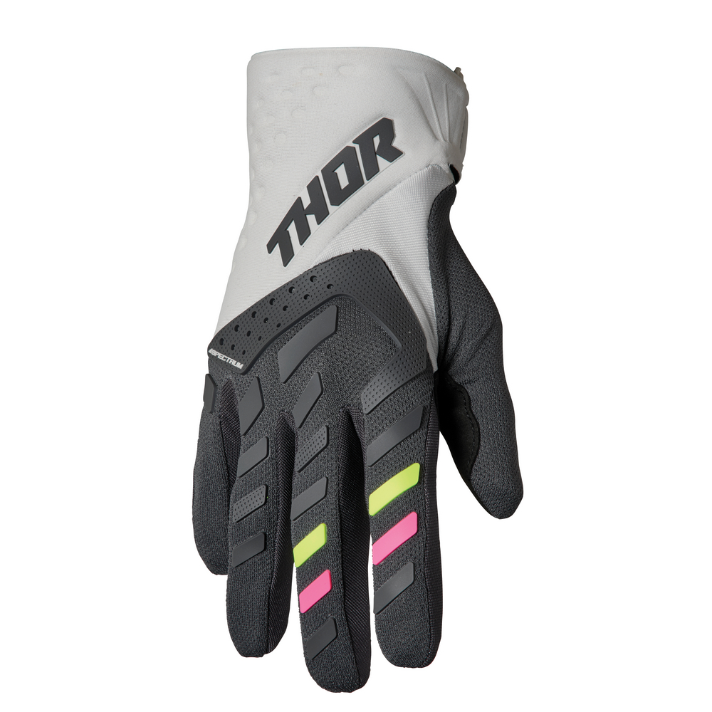 Thor Spectrum Motocross Gloves Ladies Grey/Charcoal - Image 1