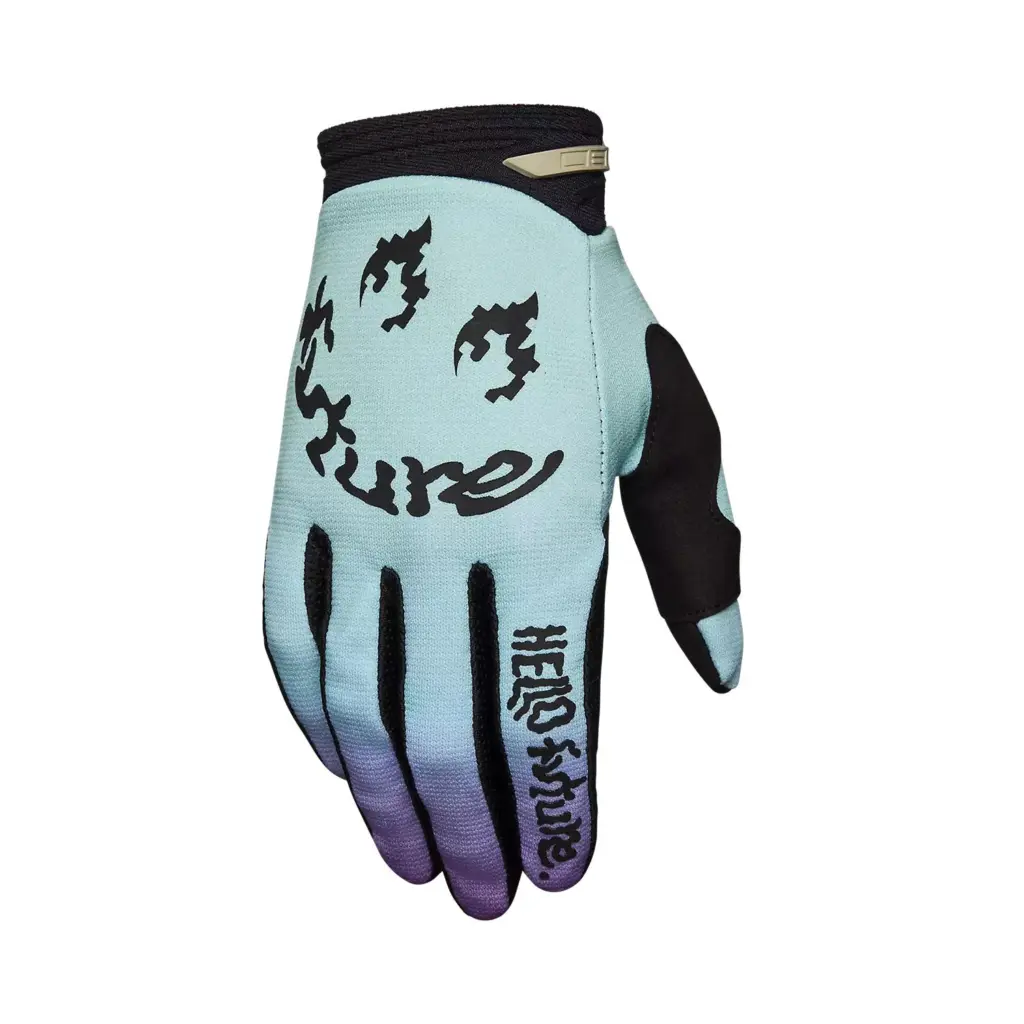 Fox 180 Hello Future Motocross Gloves Light Blue