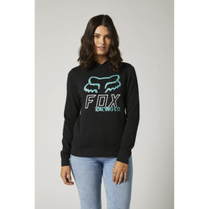 Hoodie Fox Richter Pullover Fleece Ladies Black - Image 1
