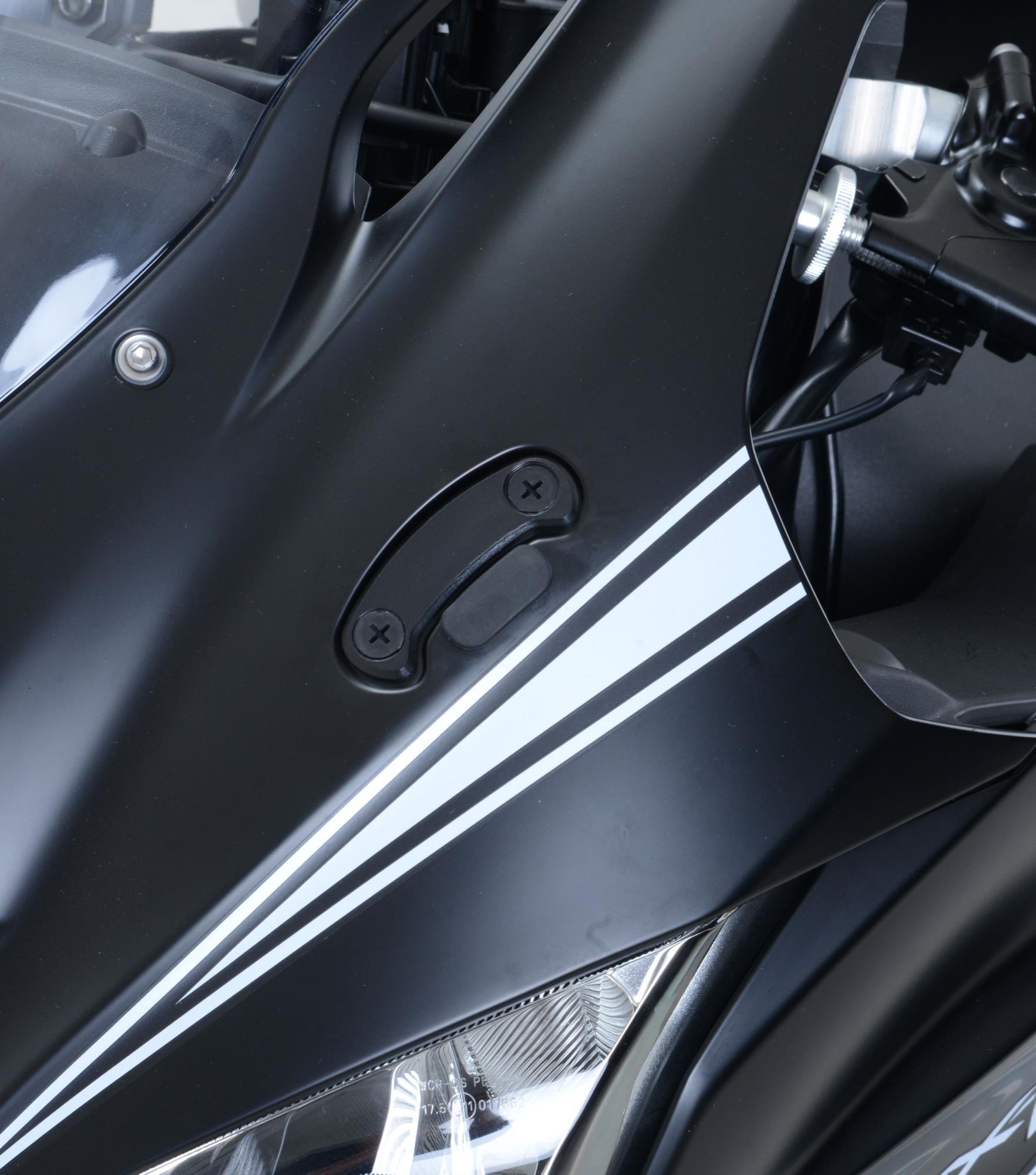 Mirror Blanking Plates R & G Kawasaki ZX10-R - Image 1