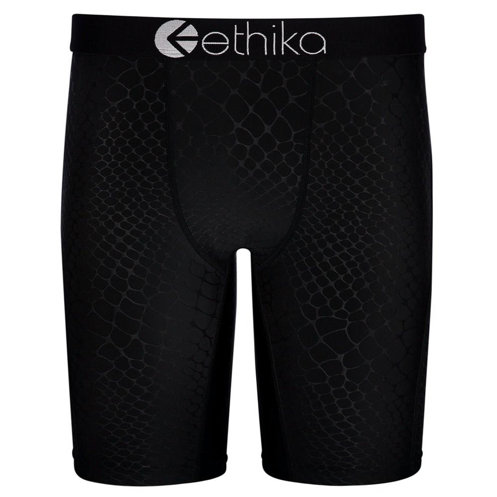 Ethika Python Embossed Staple Underwear Black - Image 1