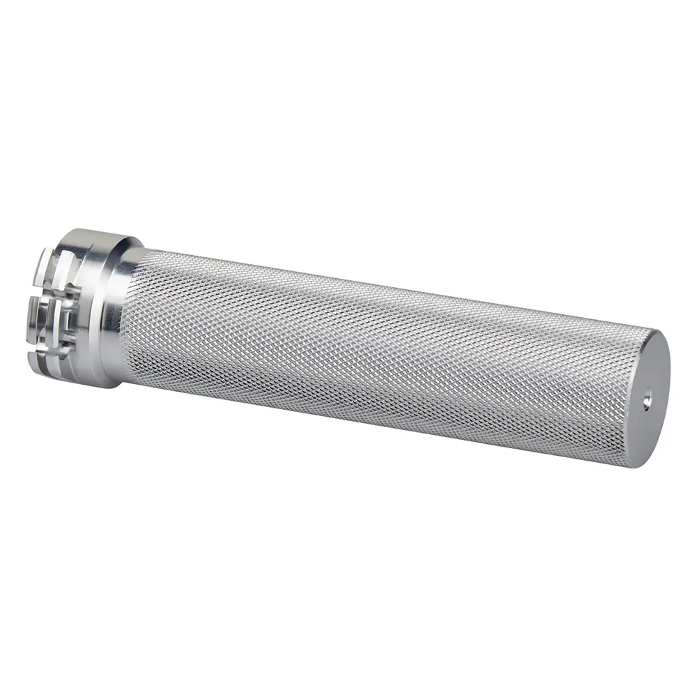 BILTWELL 1" DUAL CABLE THROTTLE TUBE [RAW SILVER] 1"