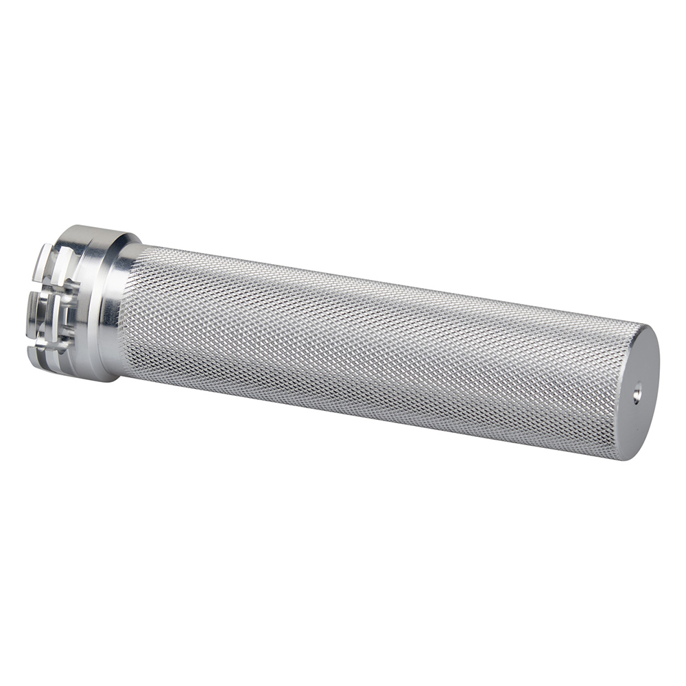 BILTWELL 1" DUAL CABLE THROTTLE TUBE [RAW SILVER] 1" - Image 1
