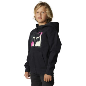 Fox Detonate Zip Fleece Hoody Youth Black - Image 2