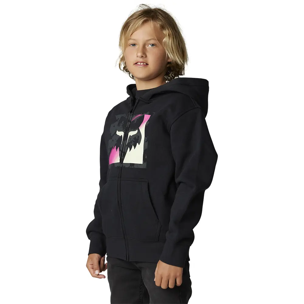 Fox Detonate Zip Fleece Hoody Youth Black