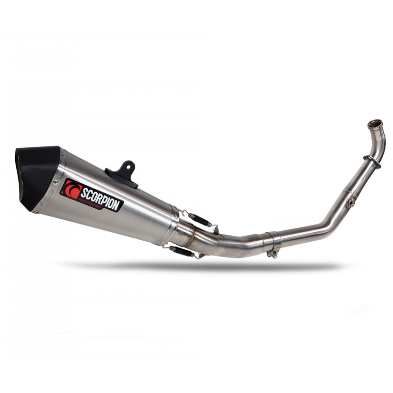 YZF-R125 Serket Taper Full System Brushed Stainless Steel Sleeve 2021-2023 - Image 1