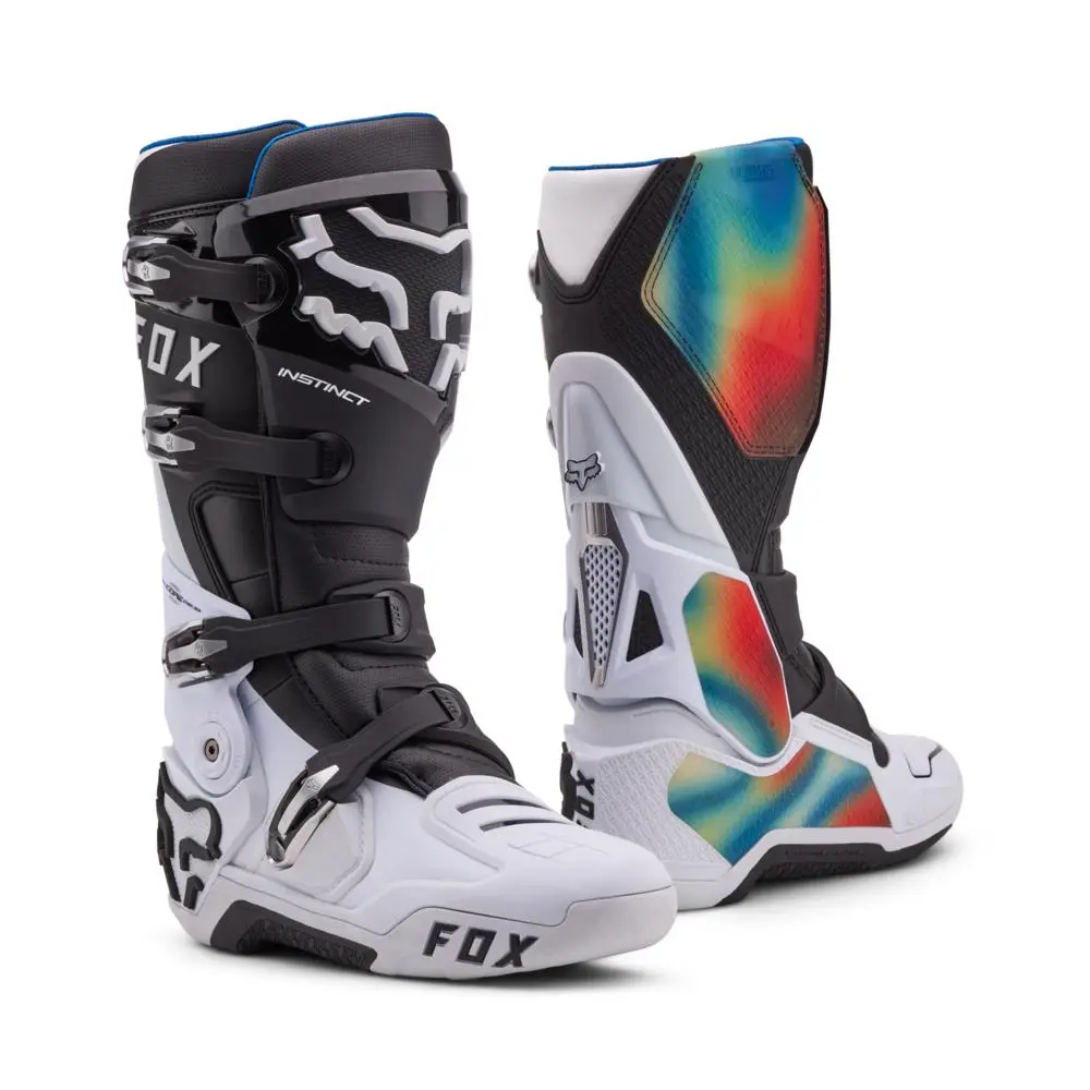 Fox Instinct Scans LE Motocross Boots White