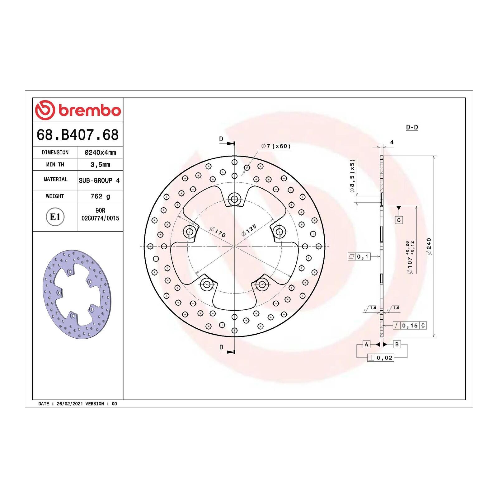 Brembo Brake Disc - Image 2